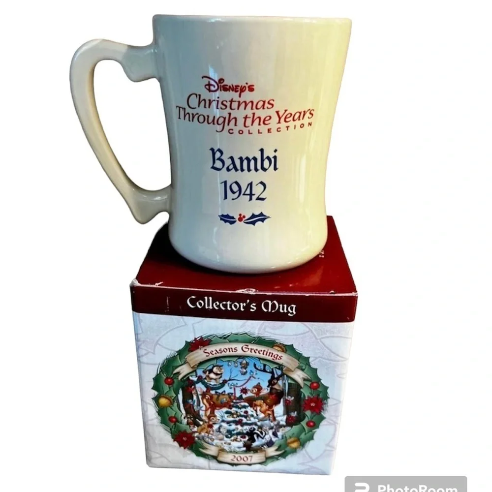 Disney Christmas Through the Years Collection Bambi Coffee Mug 2007‎